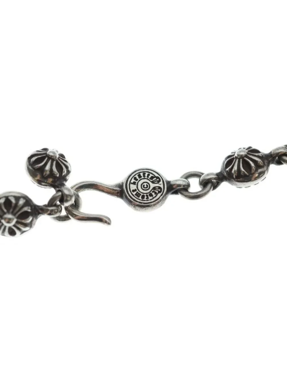 Chrome Hearts 1 Crsbl Chn Filig Crs Xsm Cross Ball Filigree Necklace Silver